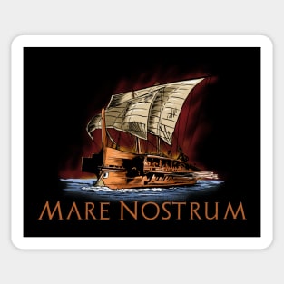 Ancient Rome Trireme - Mediterranean Sea - Mare Nostrum Sticker